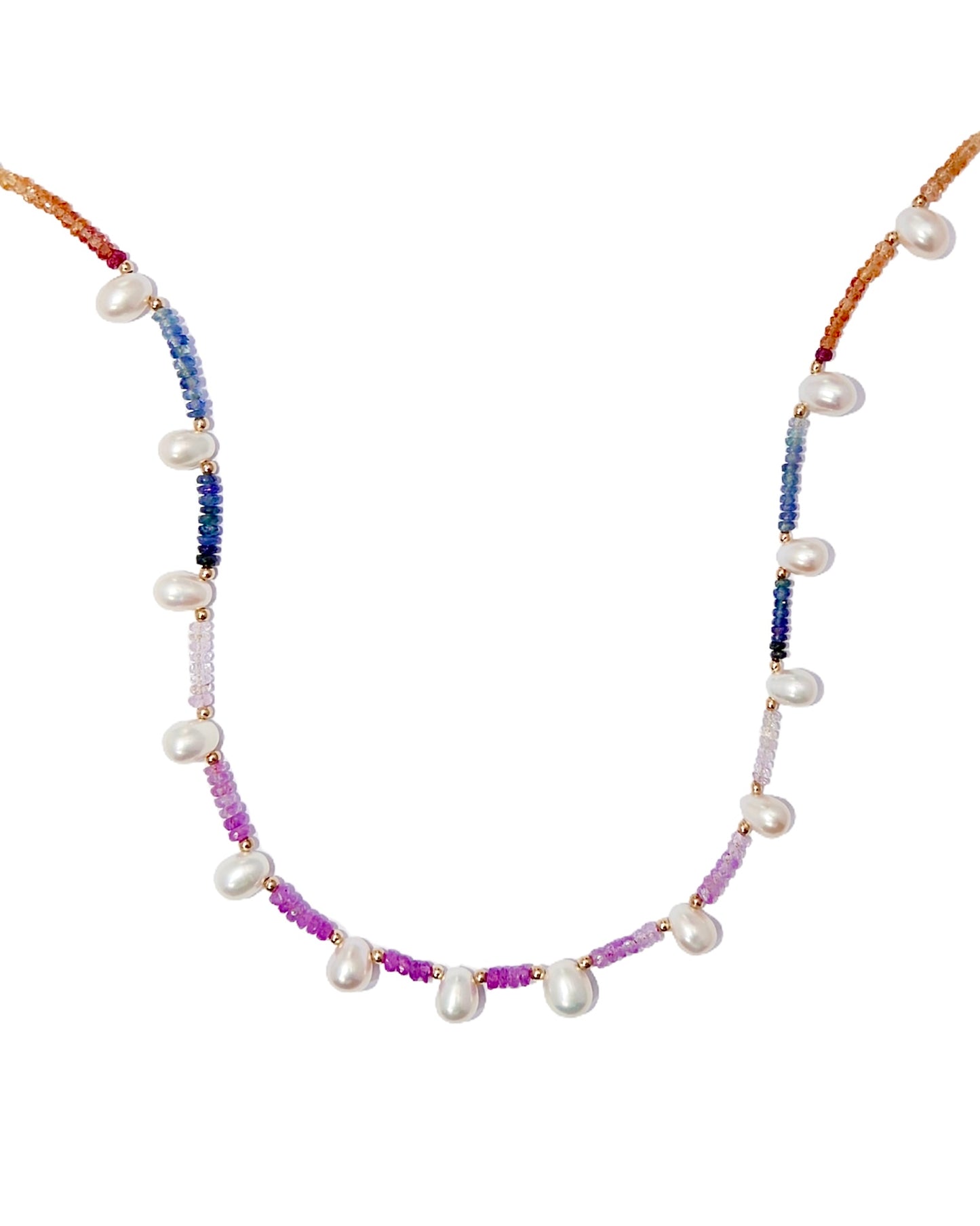 AFTER RAIN Rainbow Sapphire Necklace