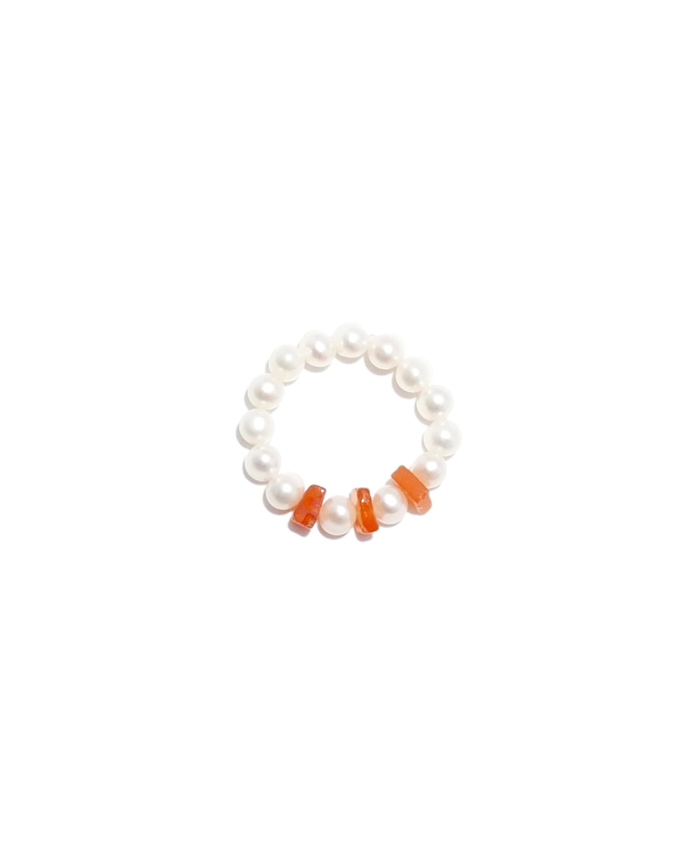 CARNELIAN Pearl Ring